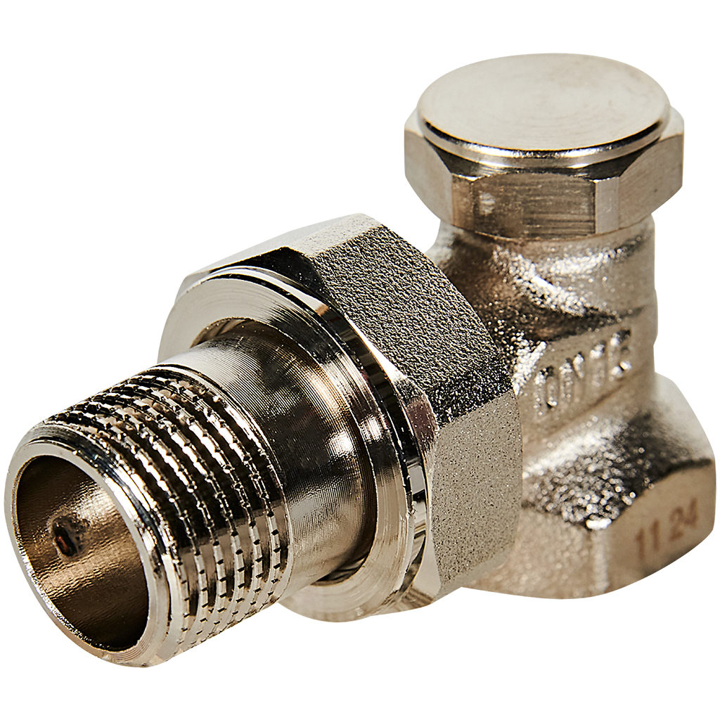 RVL-0002-100015 ROMMER Клапан запорно-балансировочный, угловой 1/2"