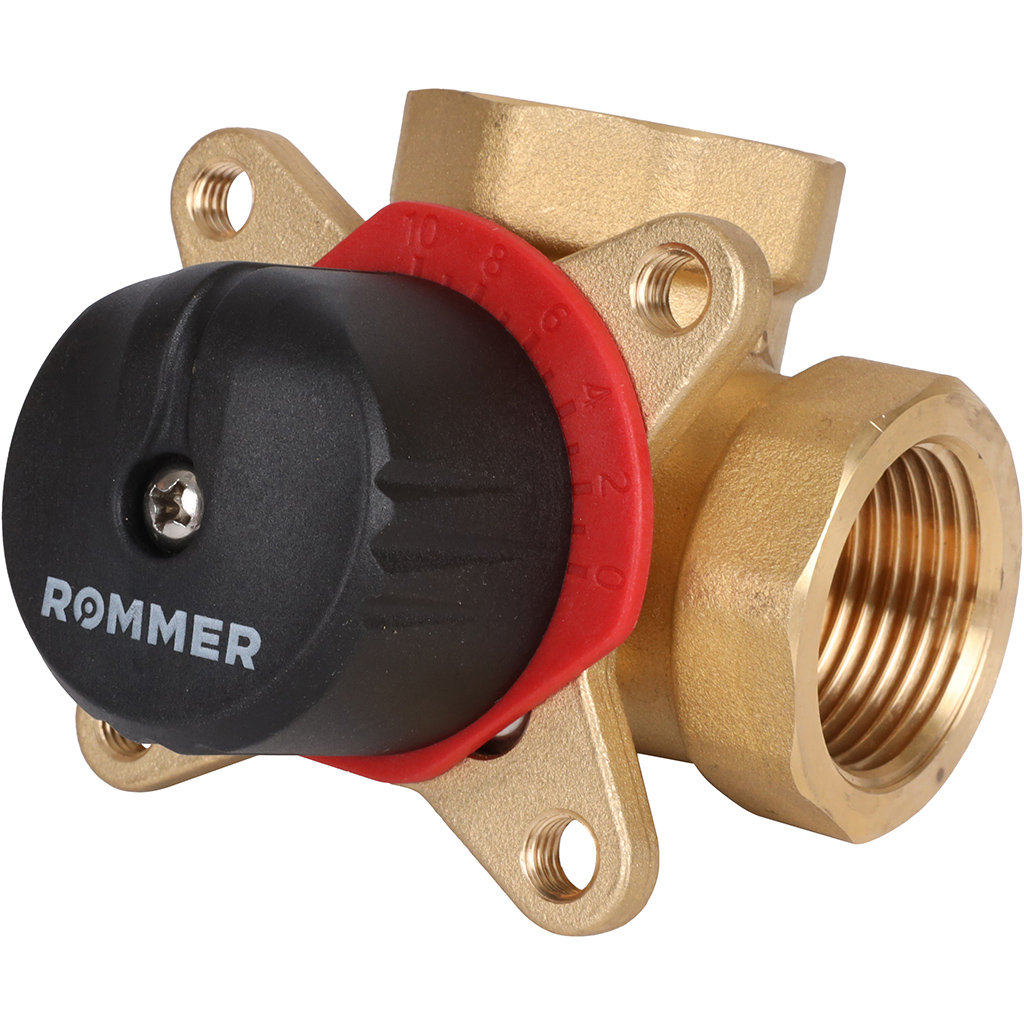 ROMMER 3-х ходовой смесительный клапан 1" KVs 10