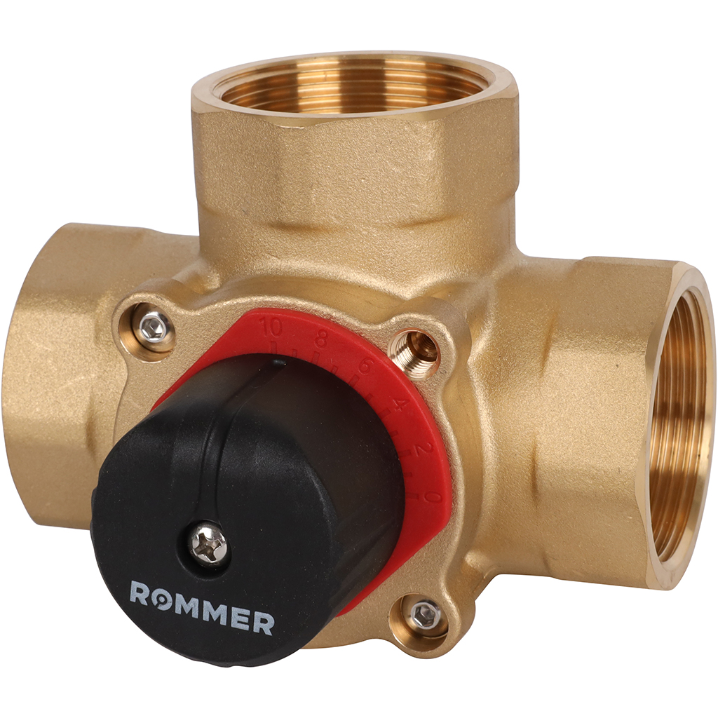 ROMMER 3-х ходовой смесительный клапан 1 1/2" KVs 25
