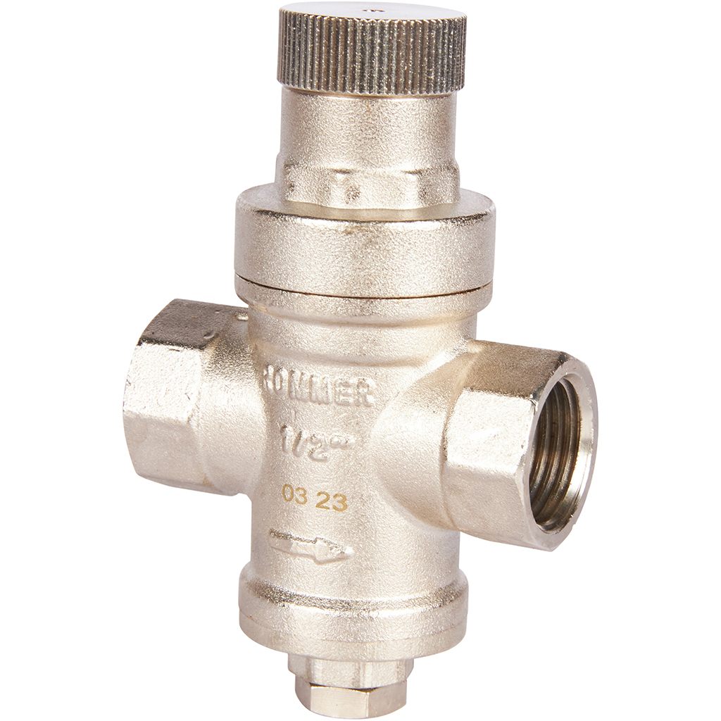 RVS-0009-000015 ROMMER Редуктор давления PN16 вн/вн 1/2  без подключения манометра
