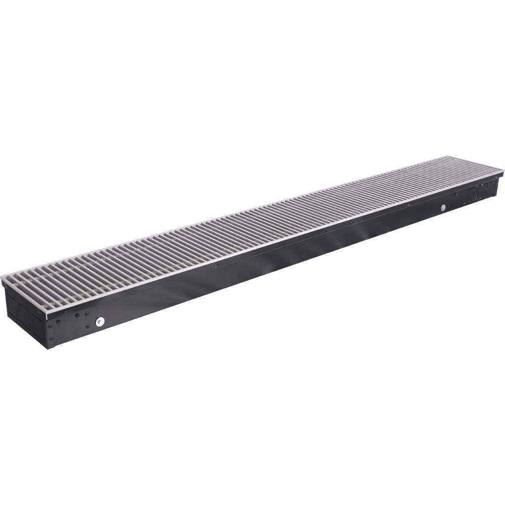 Внутрипольный конвектор STOUT SCN-1100 80х190х1400 (Решётка роликовая) правое подключение