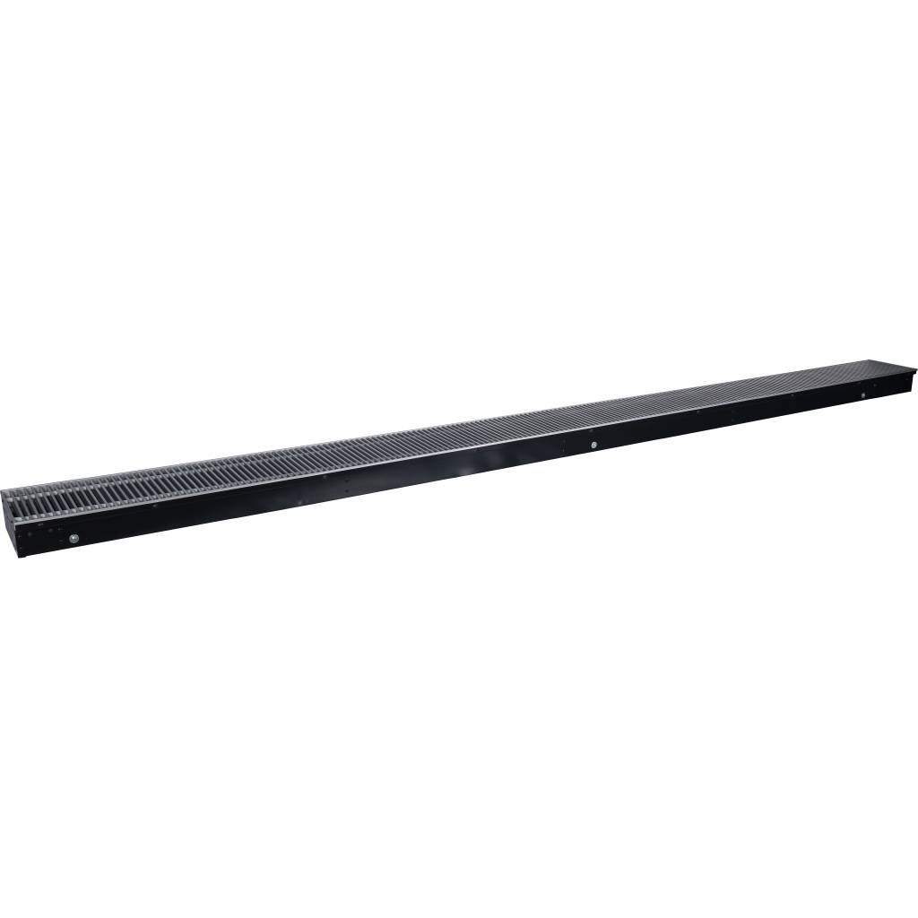 Внутрипольный конвектор STOUT SCN-1100 80х190х2800 (Решётка роликовая) правое подключение