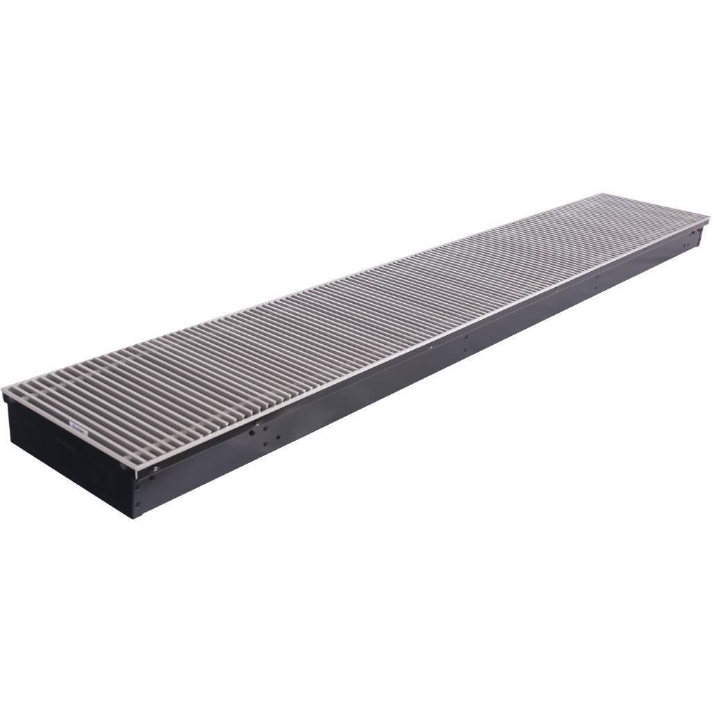 Внутрипольный конвектор STOUT SCN-1100 80х300х1800 (Решётка роликовая) правое подключение