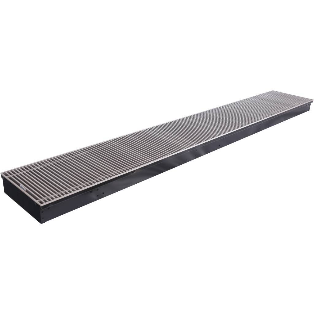 Внутрипольный конвектор STOUT SCN-1100 80х300х2000 (Решётка роликовая) правое подключение