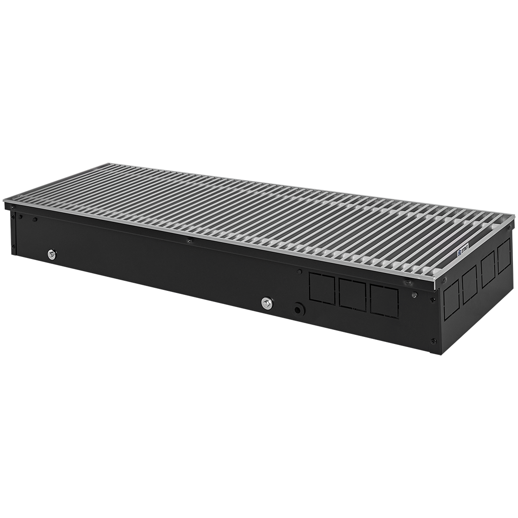 Внутрипольный конвектор STOUT SCQ-1100 110х240х1750 (Решётка роликовая) правое подключение