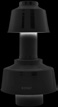 Оголовок вертикальный с ветрозащитой конденсац. коакс. D80(п)/125(п) БЕЛЫЙ узкий
