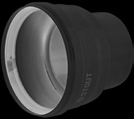 Оголовок вертикальный с ветрозащитой традиц. коакс. D80(п)/125(п) БЕЛЫЙ узкий
