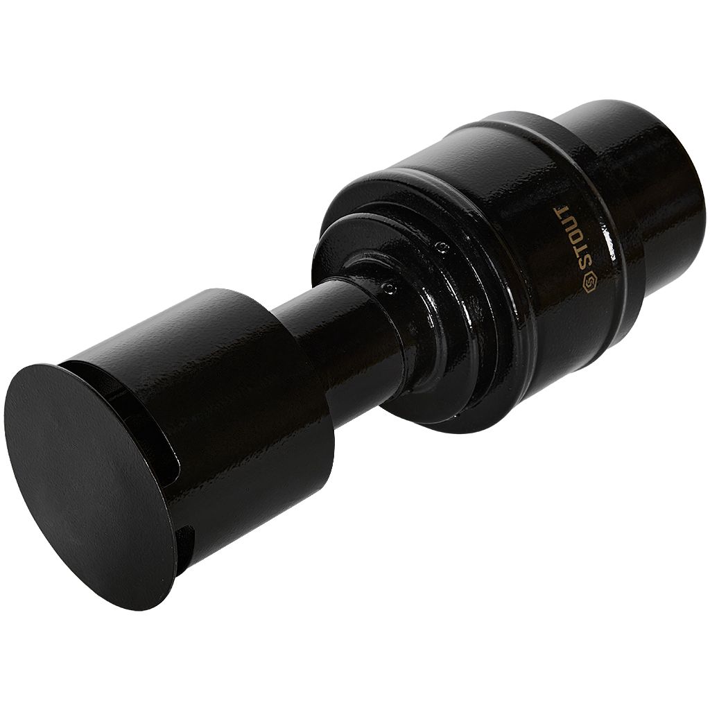 Оголовок вертикальный STOUT с ветрозащитой конденсац. коакс. D60(п)/100(п) ЧЕРНЫЙ узкий