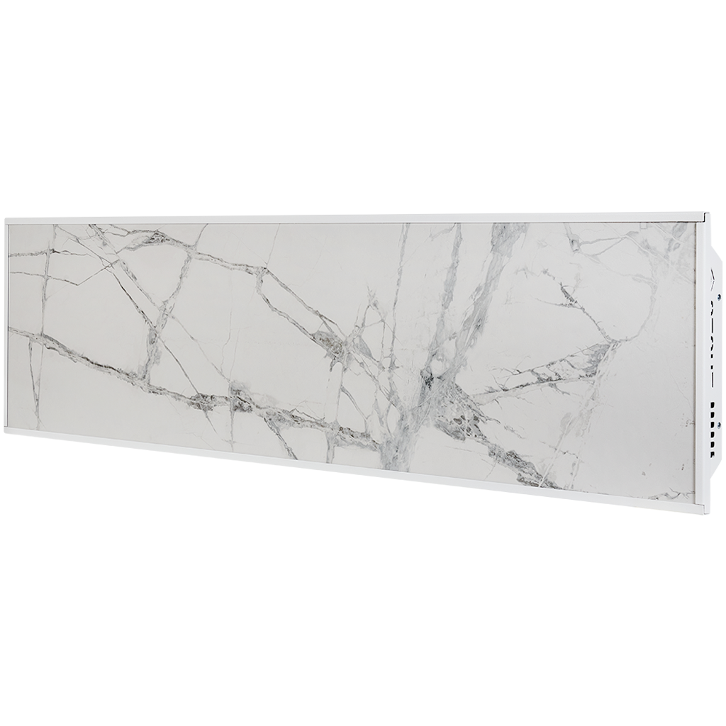 STOUT отопительная
панель WHITE STONE SCT 120*30 белый гранит / белый корпус