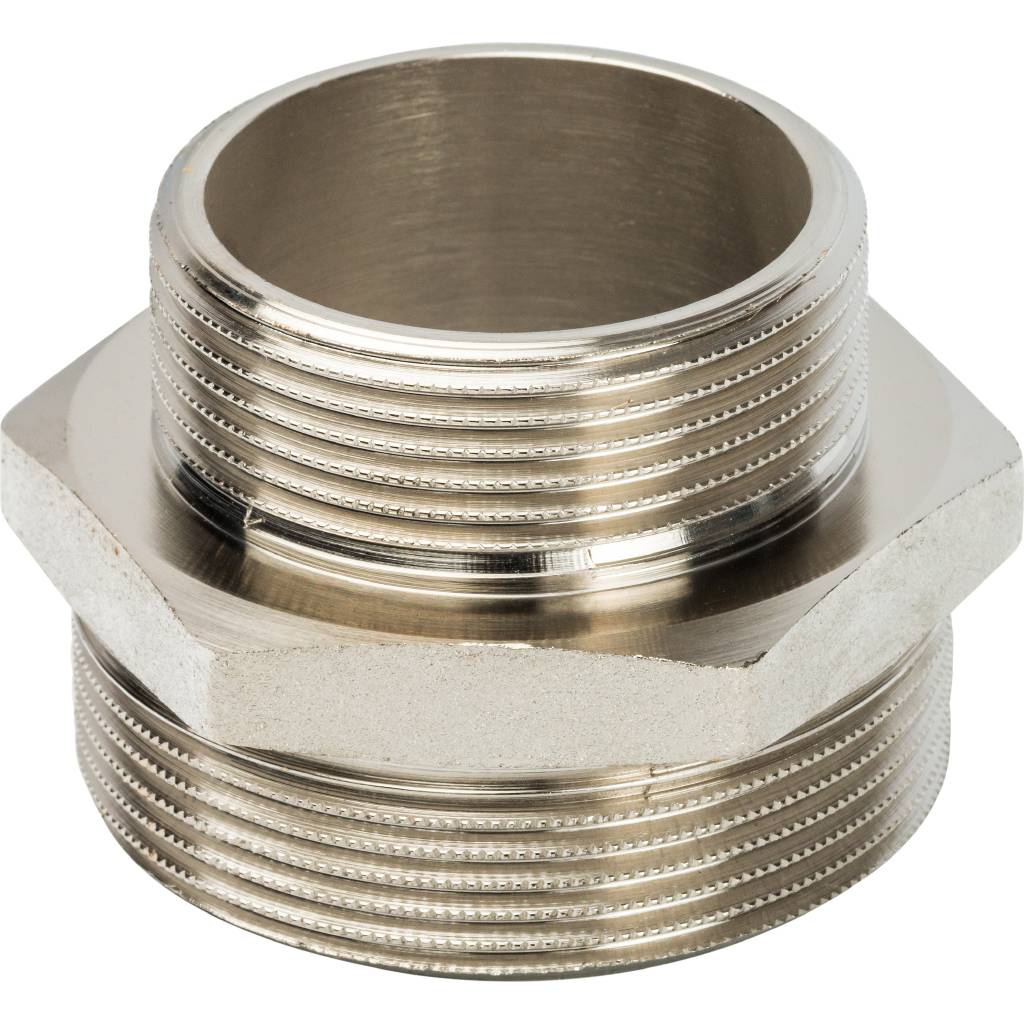 Ниппель НН STOUT переходной никелированный 2 X1 1/2