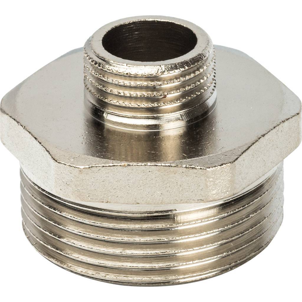 Ниппель НН STOUT переходной никелированный 1 1/4X1/2