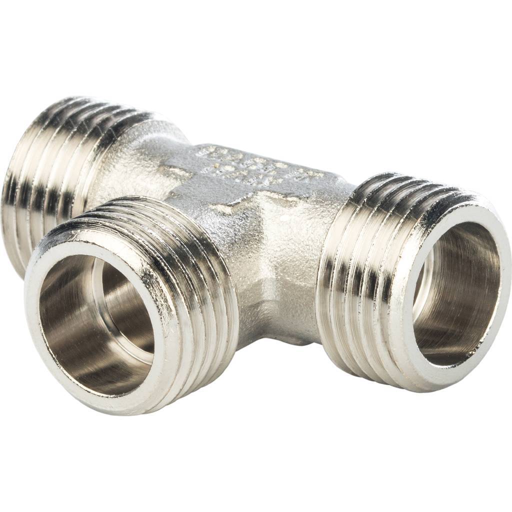 Тройник STOUT НН никелированный 3/4X3/4X3/4