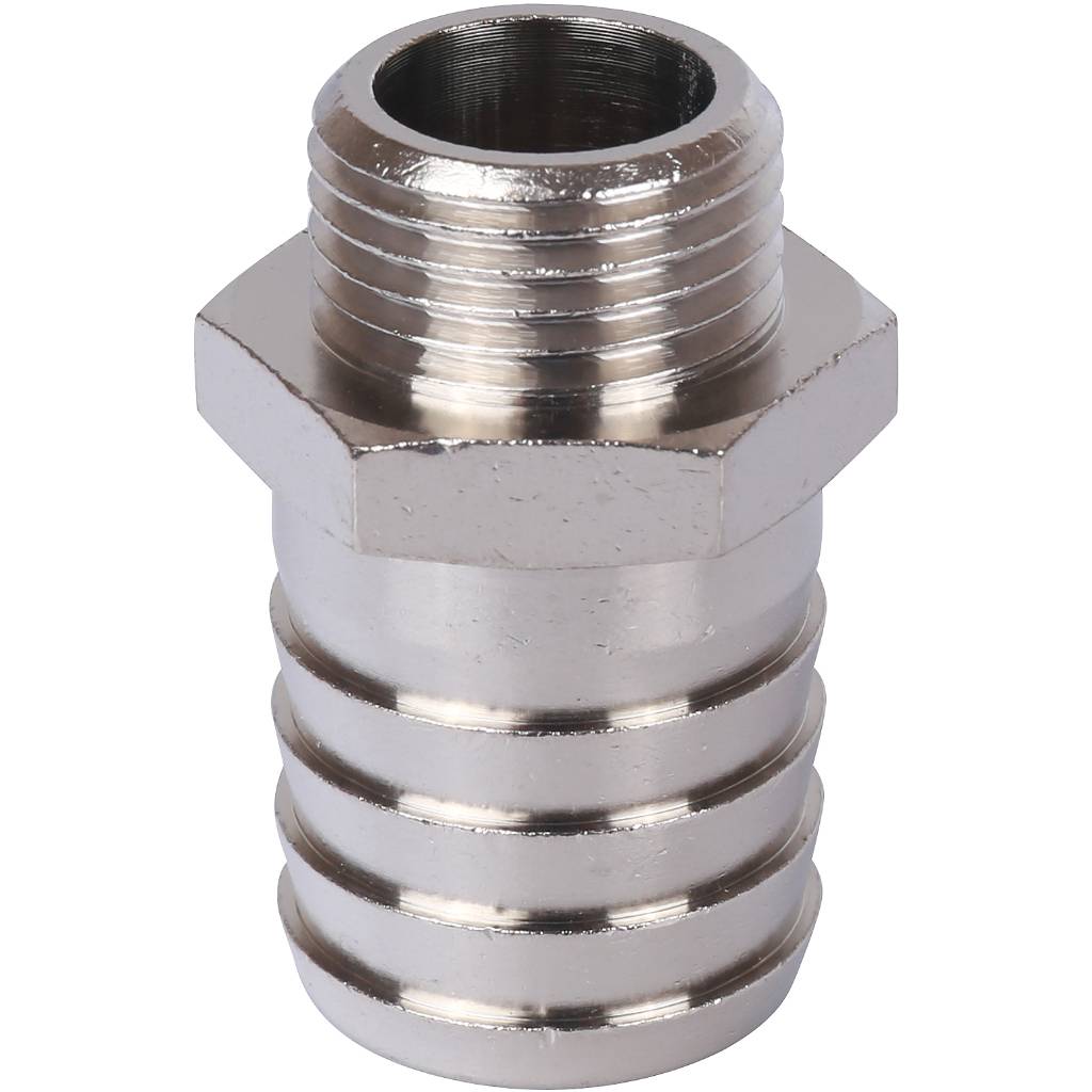 Штуцер STOUT НР никелированный 1/2 x25