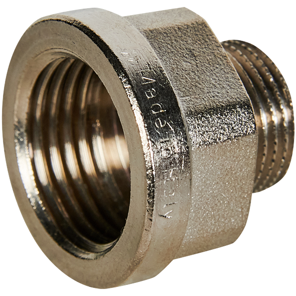 Переходник STOUT под ключ ВН никелированный 1/2 x3/8