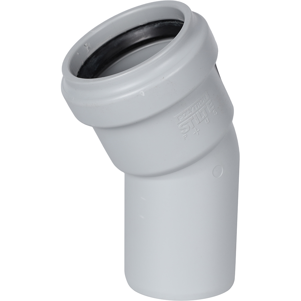 Отвод канализационный бесшумный STOUT D58х30°
