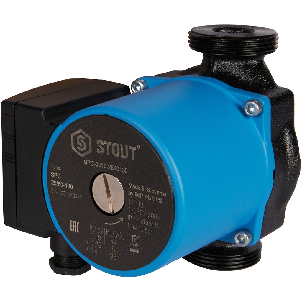 STOUT Насос циркуляционный 25/60-130 мм