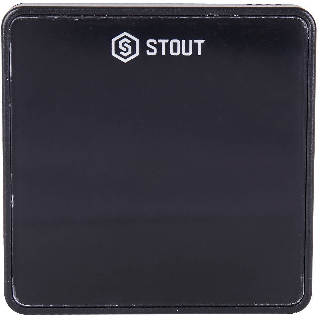 Беспроводной датчик температуры пола STOUT C-8f, черный