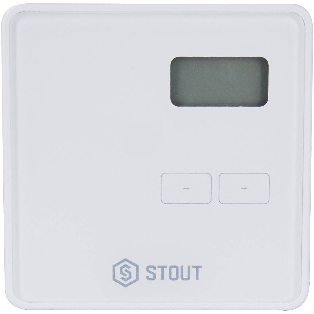Проводной комнатный двухпозиционный регулятор STOUT ST-294v1, белый