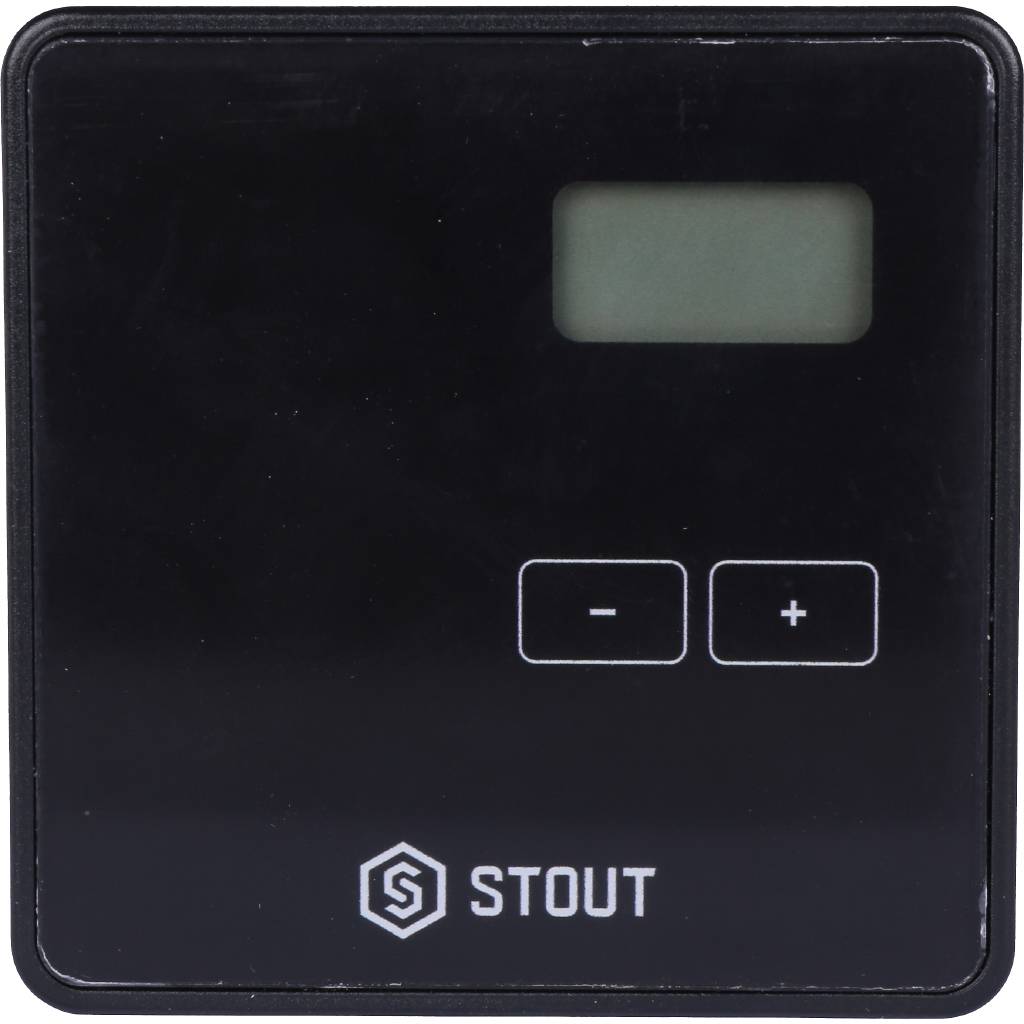 Проводной комнатный двухпозиционный регулятор STOUT ST-294v1, черный