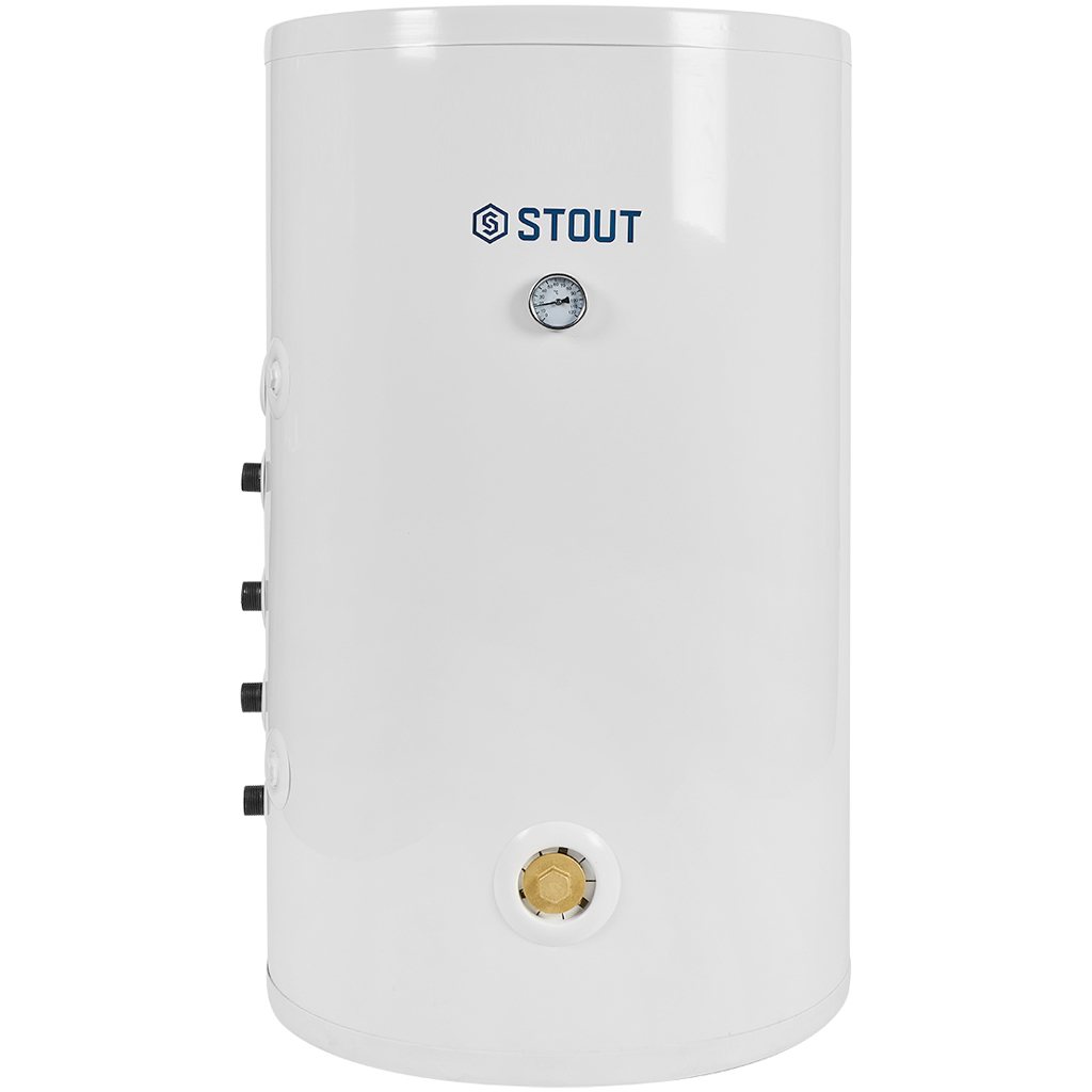 SWH-2210-L00200 STOUT OptiBase бойлер косвенного нагрева настенный 200 л, 40 кВт, с возм. уст. ТЭН, левое подключение